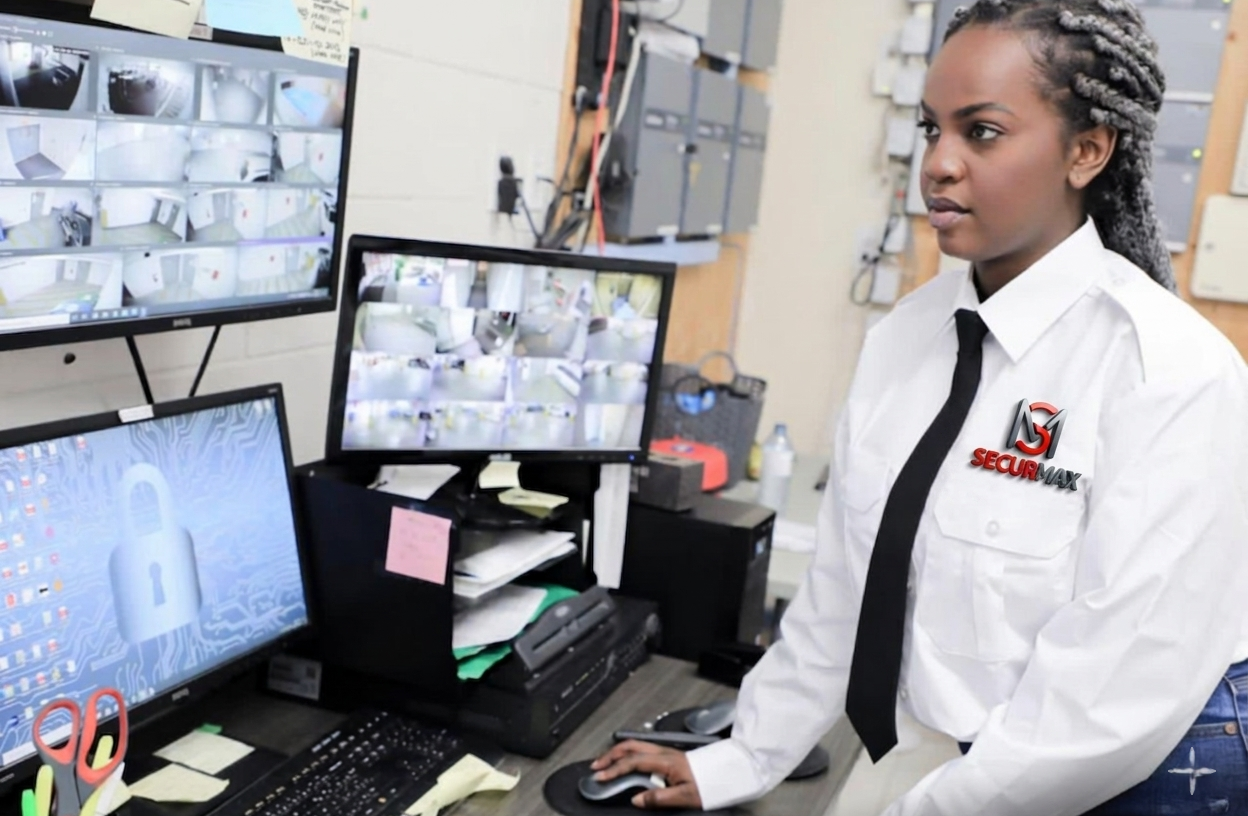 Agent de sécurité SECURMAX en mission